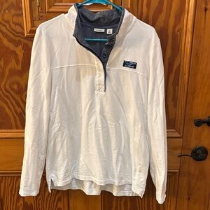 L.L. Bean Cream Long Sleeve Henley women’s medium